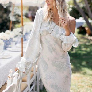 🔥Stone Cold Fox Vicious Slip – Blue Toile Print